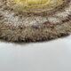 195cm multi-color scandinavian psychedelic batik high pile pop art rya rug 1970s