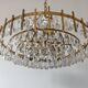 Lustre Mid Century Modern in Crystal and Brass by Bakalowits 1960s