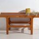 Table basse vintage en teck et hêtre style scandinave – Scandinavie, vers 1960