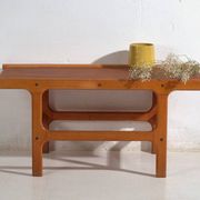 Table basse vintage en teck et hêtre style scandinave – Scandinavie, vers 1960