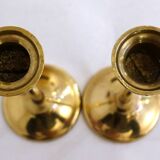 Pair of brass candlesticks