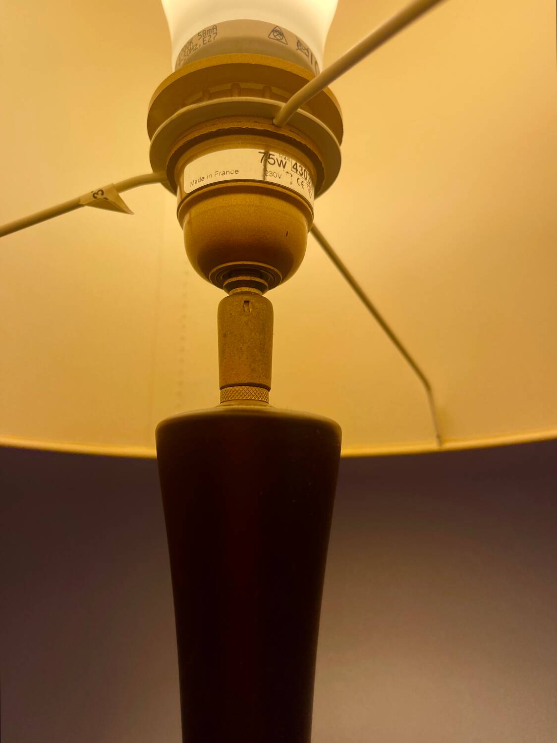 Vintage lamp from the 1980s.