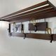 Modernist teak brass - 1950s metal