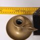 Antique hand candlestick in solid brass - 19th-century Martinet - Country decor C