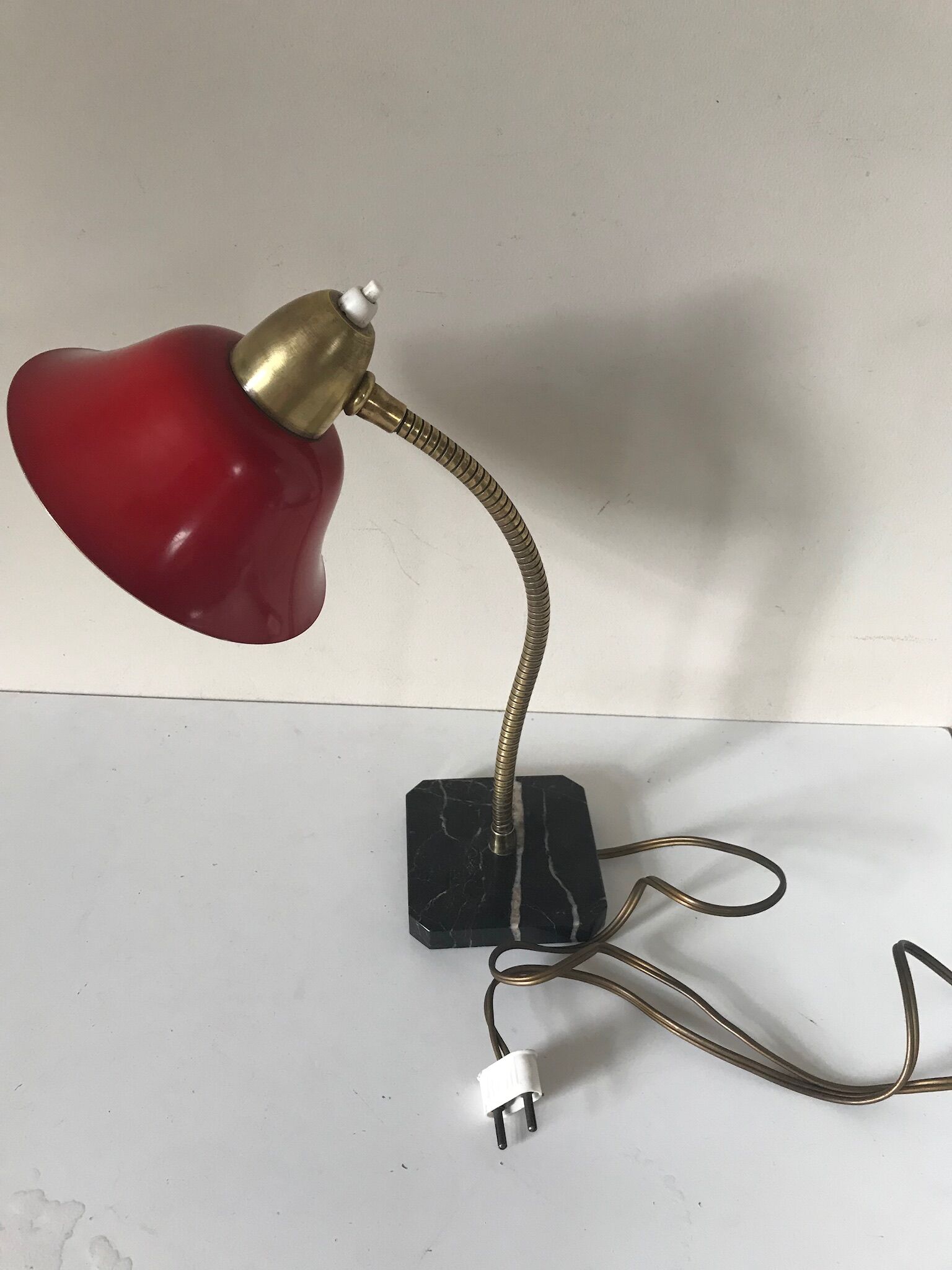 Lamp base marble vintage 60