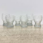 Set of 6 vintage drink glasses Ravenhead Siesta by Hardie Williamson , 1970