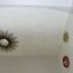 Vintage large round mirror, to be placed, bevelled, Art Deco, 1940s 50s