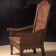 Chaise en chêne à lambris du début du 19e siècle