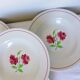 4 K and G Luneville soup plates, Rose Mai model 2106204