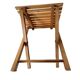 Folding wooden stool