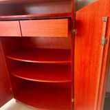 Small bamboo and rattan wardrobe circa 1980