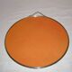 Round barber mirror with chain from the 1950s.