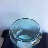 Large green glass jar
