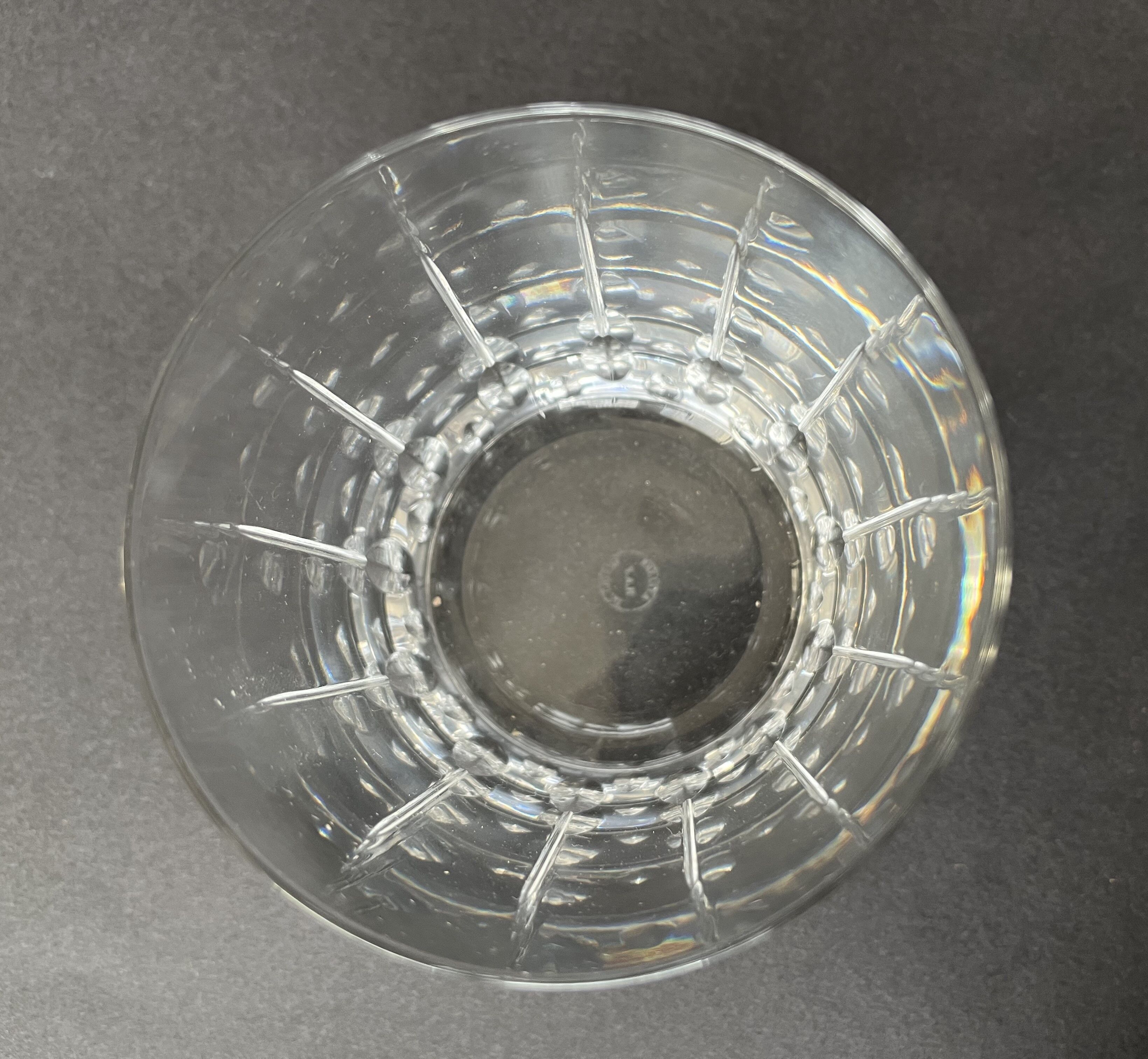 Ensemble de six verres à whisky en cristal