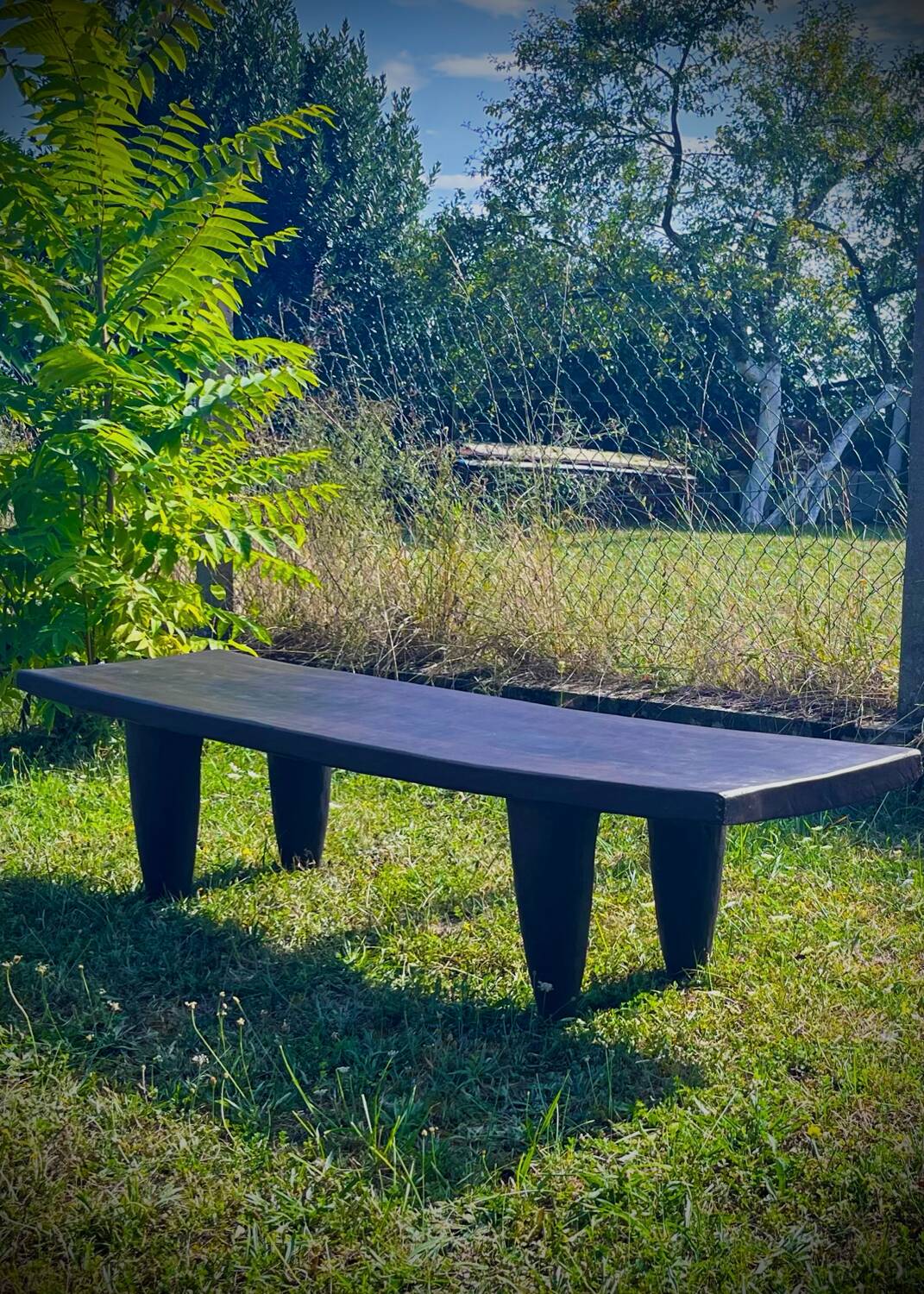 Senoufo Coffee Table XXXL (2m | 1.80m) in Solid Wood