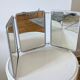 1960s barber shop triptych mirror