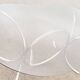 Vintage glass oval table