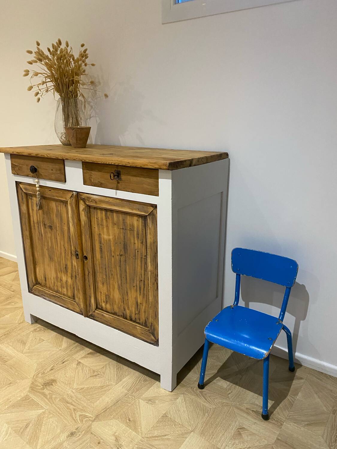 Old wooden sideboard