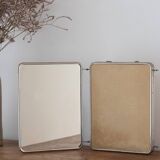 Vintage triptych barber mirror