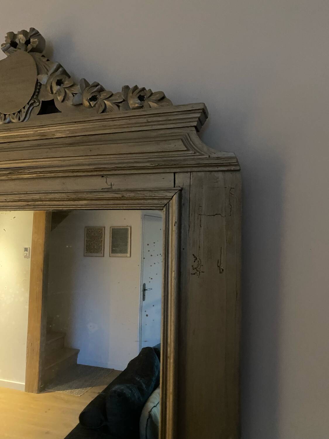 Ancien grand miroir
