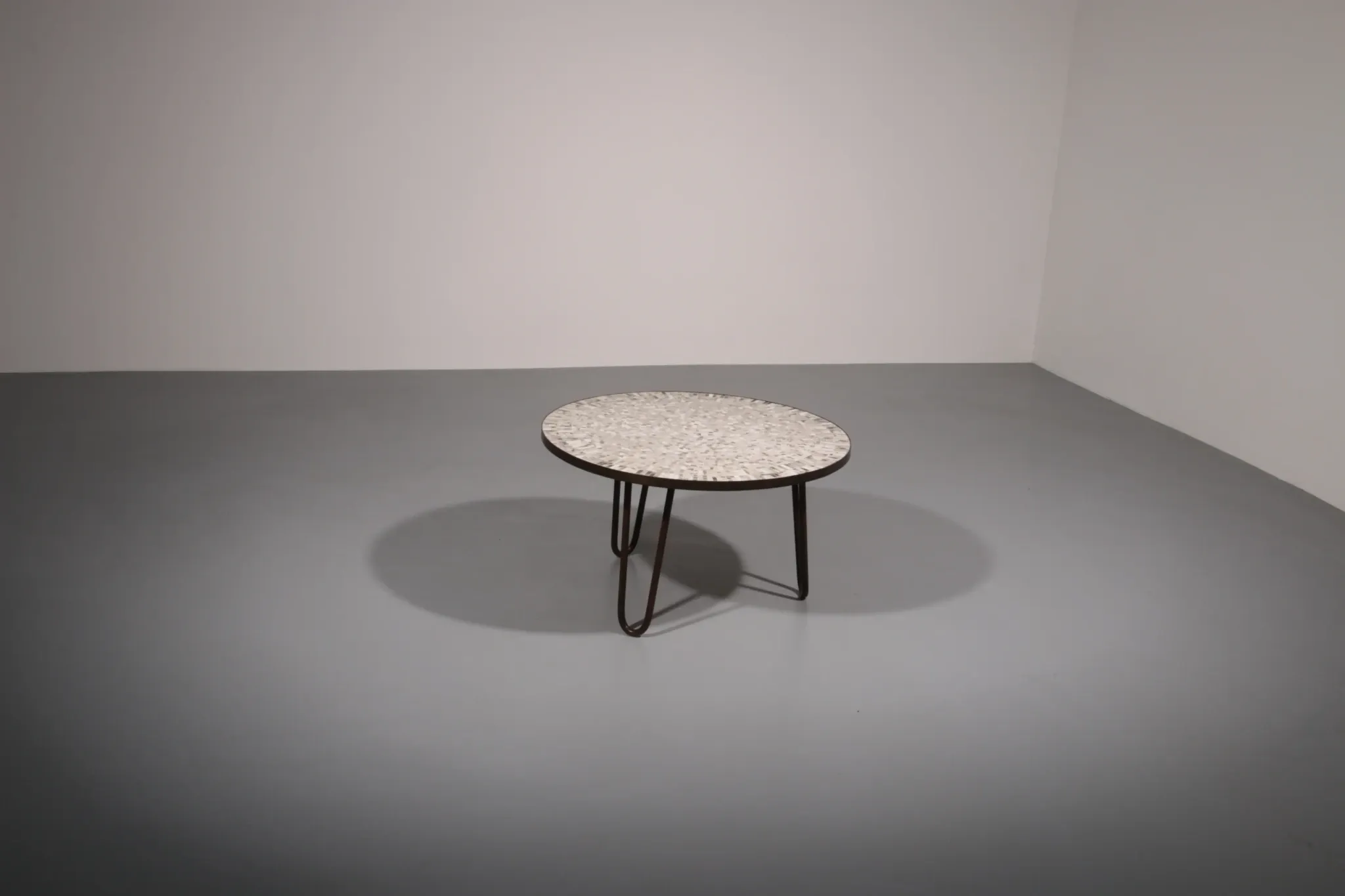 A stunning mosaic coffee table by German sculptor Berthold Müller