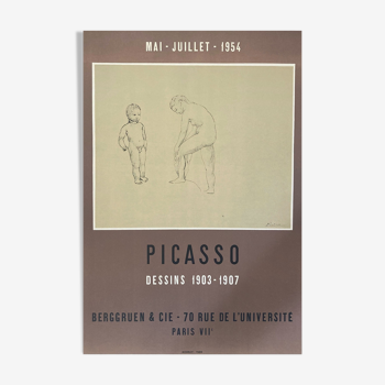Affiche expo Picasso Paris 1954