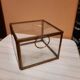 Boite vitrine en verre et laiton