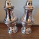Silver salt and pepper shakers