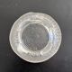 Frosted glass bowl with snake decoration