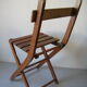 Old wooden folding chair