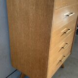 Vintage oak chiffonier from the 1950s