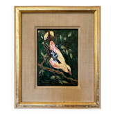Emaux de Limoges, "Le Loriot", signée du maître émailleur Christiane Dujardin, années 1950-1960
