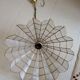 Chandelier suspension mother-of-pearl and brass