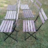 Vintage garden folding chairs