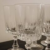 8 verres à eau en cristal