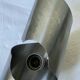 Brushed stainless steel wall light by Oxar France, vintage 1970s