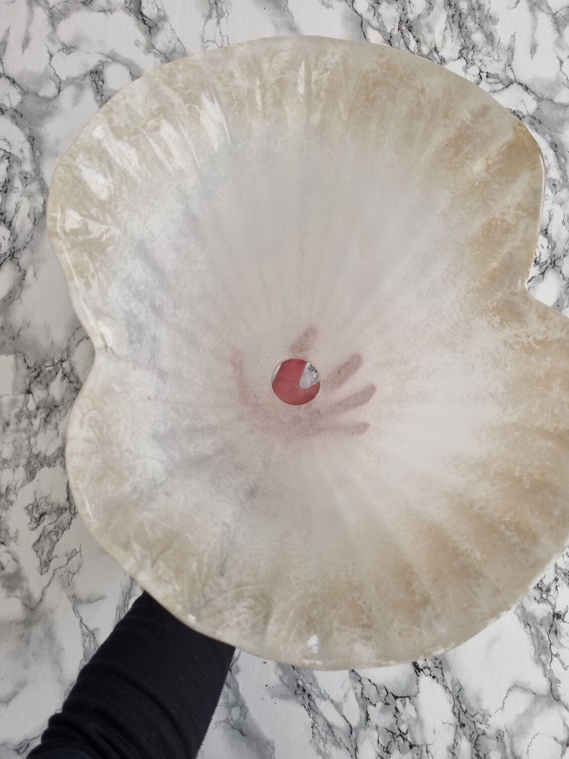 Paire d'abat-jours en verre vintage