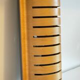 Vintage ikea bent wood and steel wall light