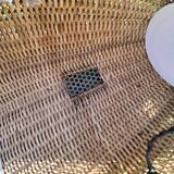 Suspension / large wicker basket