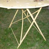 1950 foldable sheet metal garden table