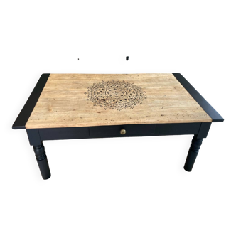 Old wooden coffee table