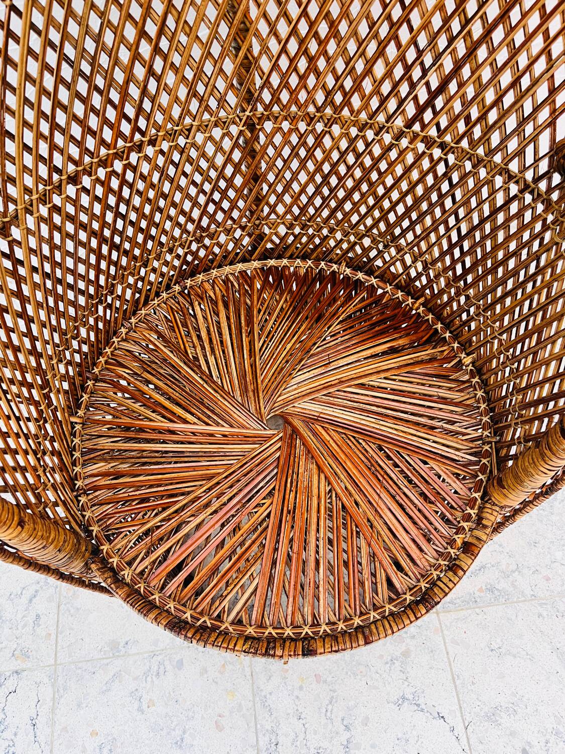 Emmanuelle rattan armchair