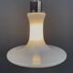 White glass pendant lamp 1980s