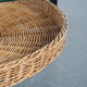 1960s Round coffee table with wicker from the Netherlands