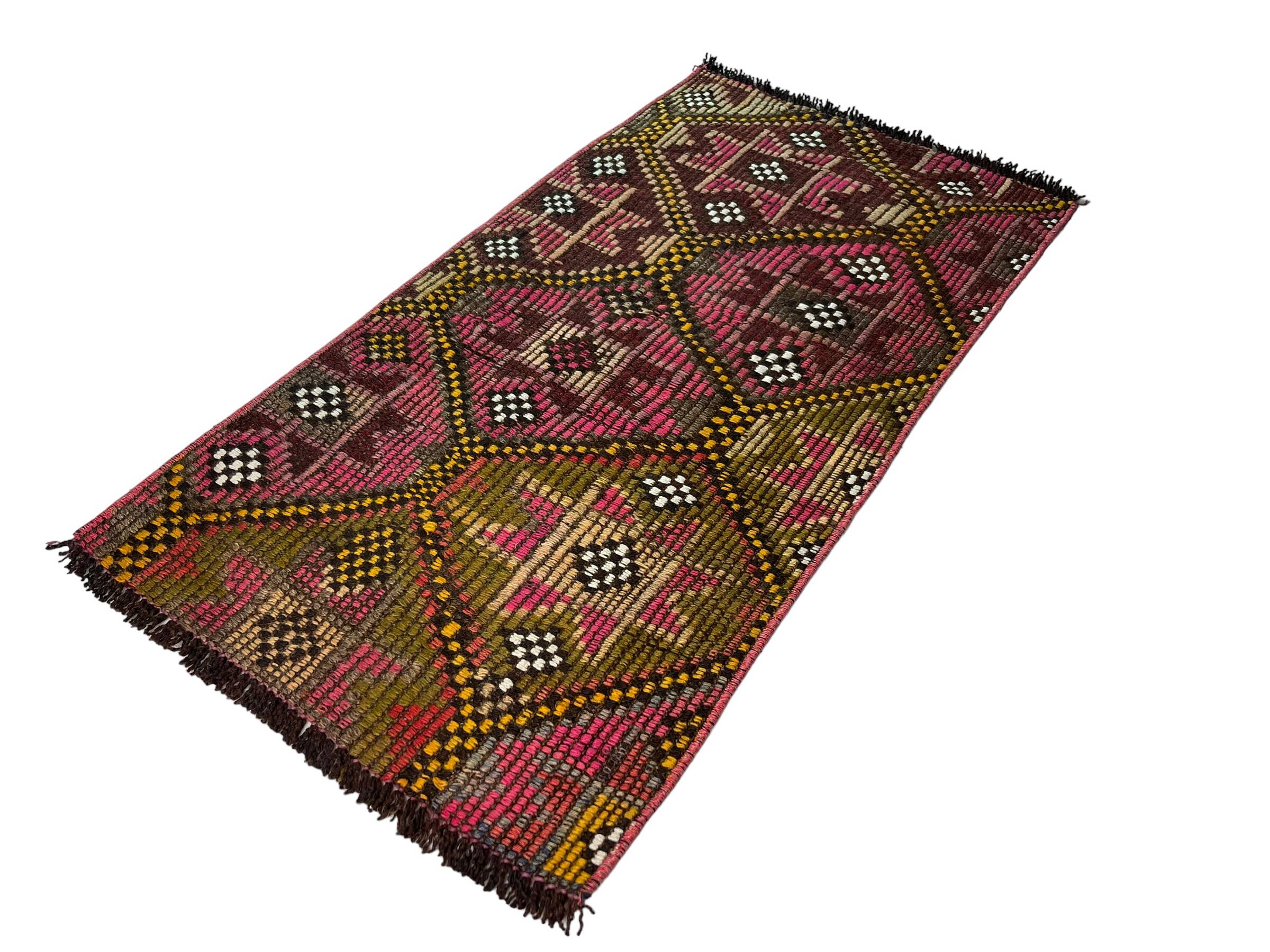 Vintage turkish kilim rug, 103 x 54 cm