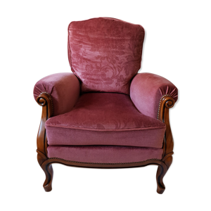 Bergère rose style Louis