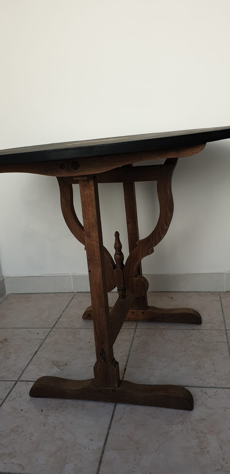 Oak winemaker's table