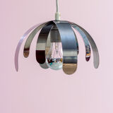 Chromium modernist ceiling light around 1970 France