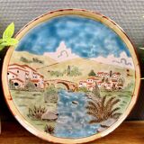Decorative plate Jean-Claude Malarmey – Porcelain landscape decoration