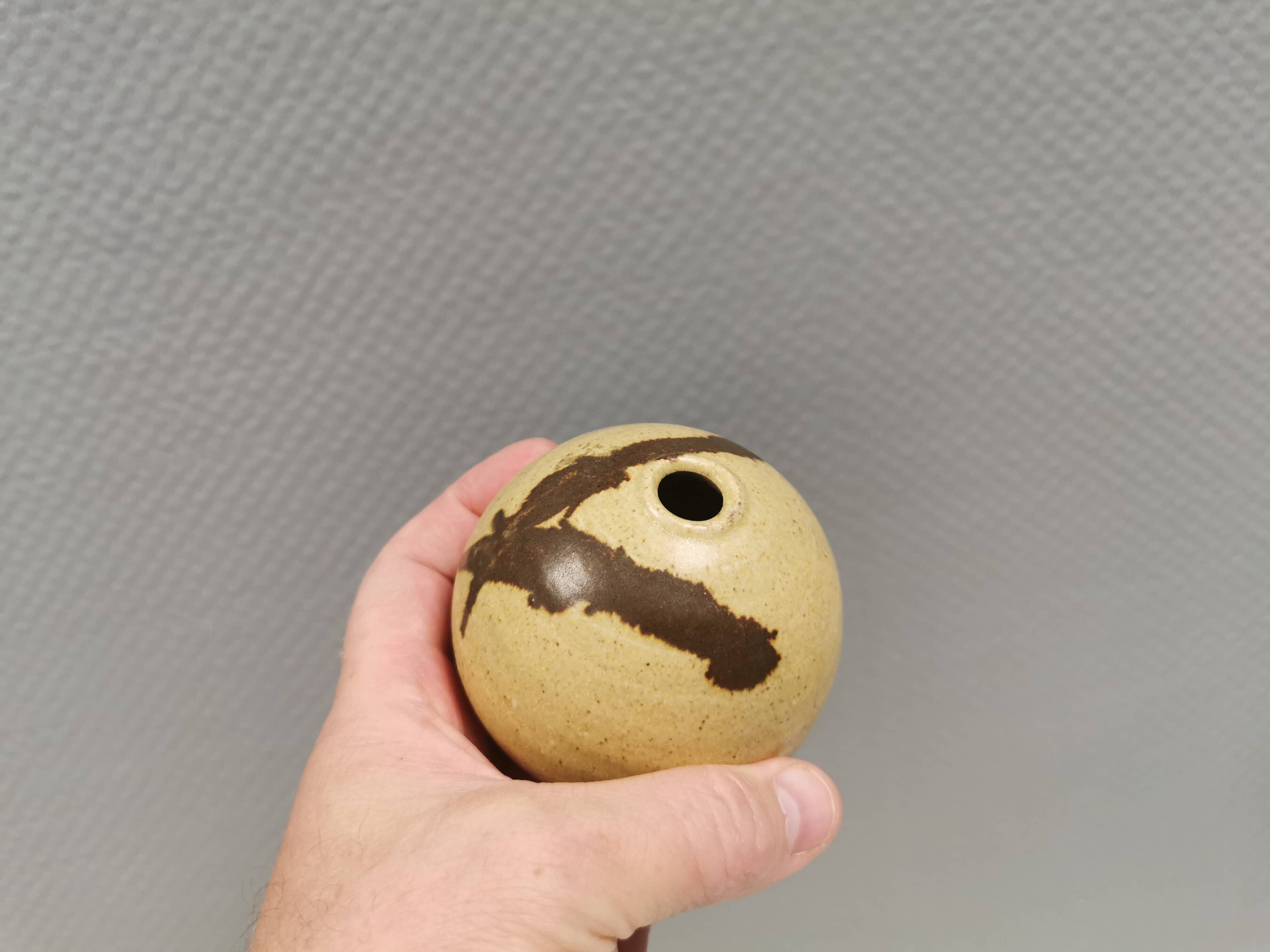 Miniature ceramic vase from the 1970s-1980s, Denmark.